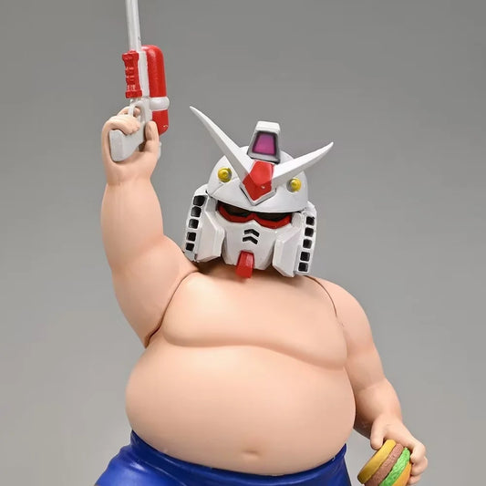 Big Muscle Protein Powder Fat Guy Surfing Origin Glowing Eyes Model Boxed Figure