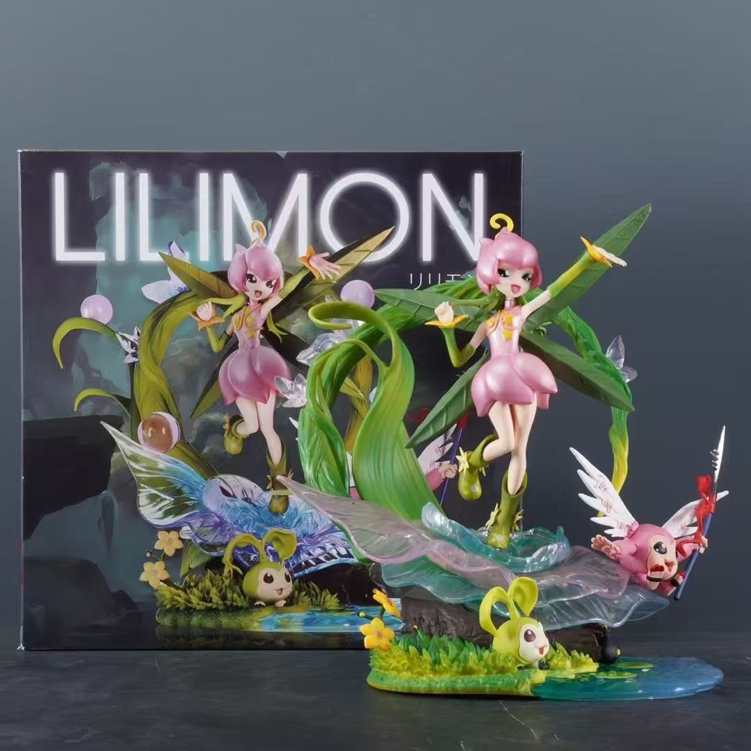 Blaziken GK Figure Lilymon Tanemon Flower Fairy Figure Anime Statue Model