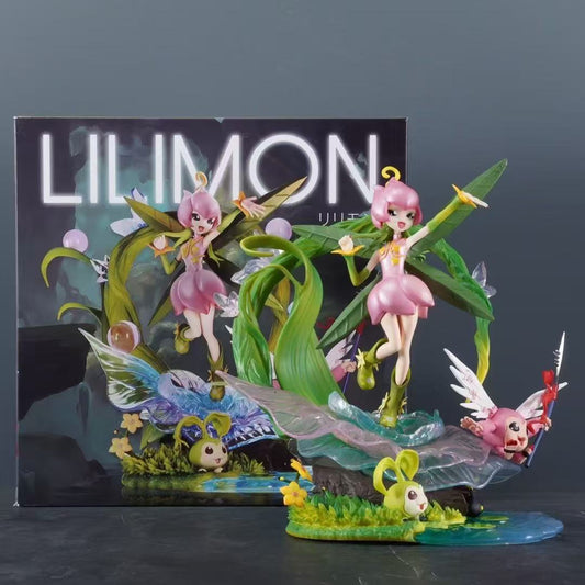 Blaziken GK Figure Lilymon Tanemon Flower Fairy Figure Anime Statue Model