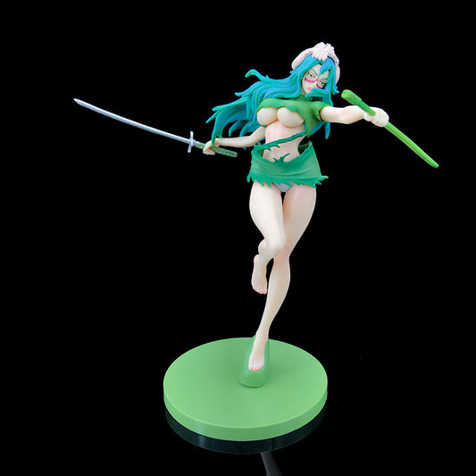 SH Neliel Figure Bleach Anime Former Tercera Espada Series Dual Head Replaceable Model Ornament Wholesale Drop Shipping