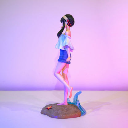 JT Anime Spy x Family Beach Yor GK Yor Forger Scene Statue Model Figure Ornament