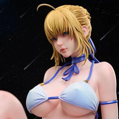 ZN Swimsuit Saber Artoria Anime Figure GK Model Desktop Decor