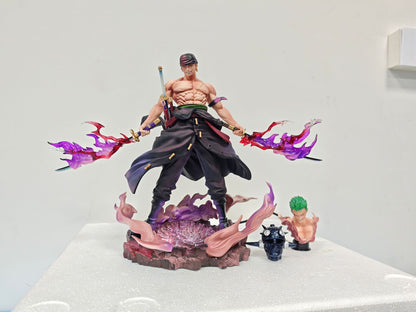 LY Mountain Hell Zoro One Piece Anime Figure Desktop Decoration Statue
