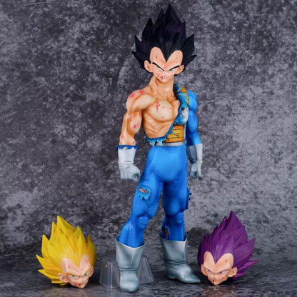 Dragon Ball Battle Damaged Vegeta Destroyer God Three Head Sculpt Figure