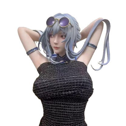 New 1/4 Swimsuit Jingliu Figure 2D Anime Girl Model Desktop Decoration
