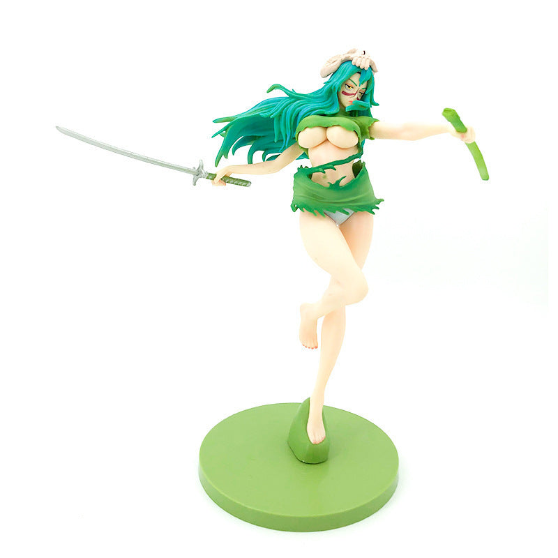 SH Neliel Figure Bleach Anime Former Tercera Espada Series Dual Head Replaceable Model Ornament Wholesale Drop Shipping