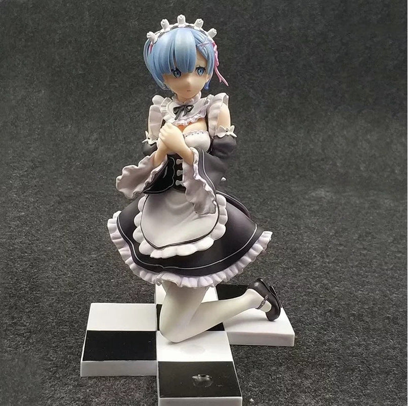 SH Re:Zero Rem Maid Cat Ear Scene Anime Boxed Figure