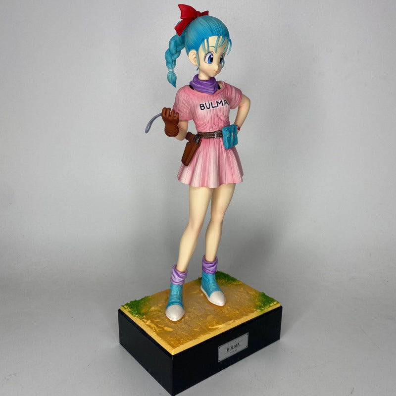 JT Studio Dragon Ball Child Bulma Anime Girl Figure Model Handcraft Ornament