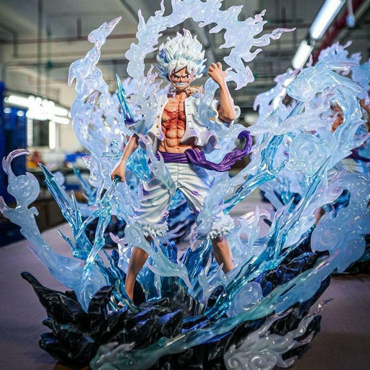 JT Statue Brother One Piece Buster Nika Sun God Lightning Form Model Anime Figure Statue