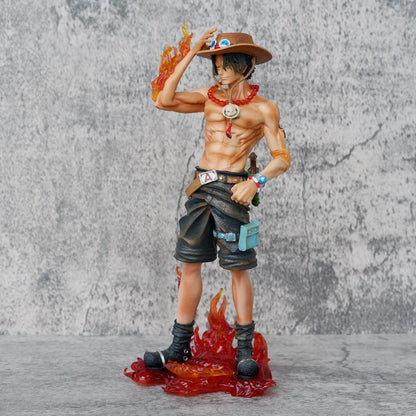 One Piece BT Standing Flame Ace Statue Model Figure Anime Doll Gift