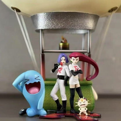 Pokemon GK EGG Team Rocket Traveling Through Galaxy Musashi Kojiro Meowth Large Anime Figure