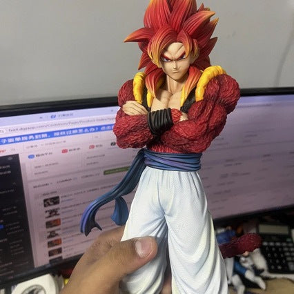 JG Bear Super Saiyan 4 Gogeta Dragon Ball Figure 31cm Anime Model Desktop Gift