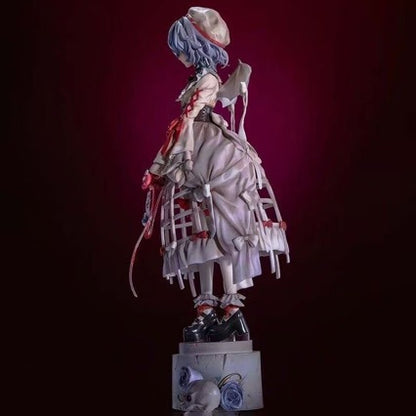 Touhou Project Remilia Scarlet Blood Short Hair Anime Figure Model