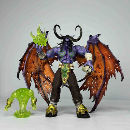 World of Warcraft Illidan Stormrage GK Light-Up Boxed Statue Model Desktop Ornament