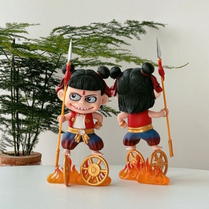 Nezha Expression Face-Changing Demon Child Cosplay Trendy Toy Desktop Ornament Gift