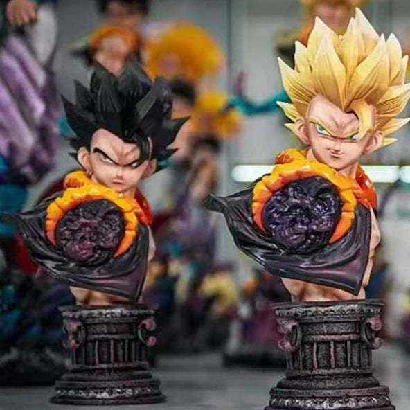 Dragon Ball GK Yunqi Gogeta Triple Head Sculpt Anime Model Statue JT Figure