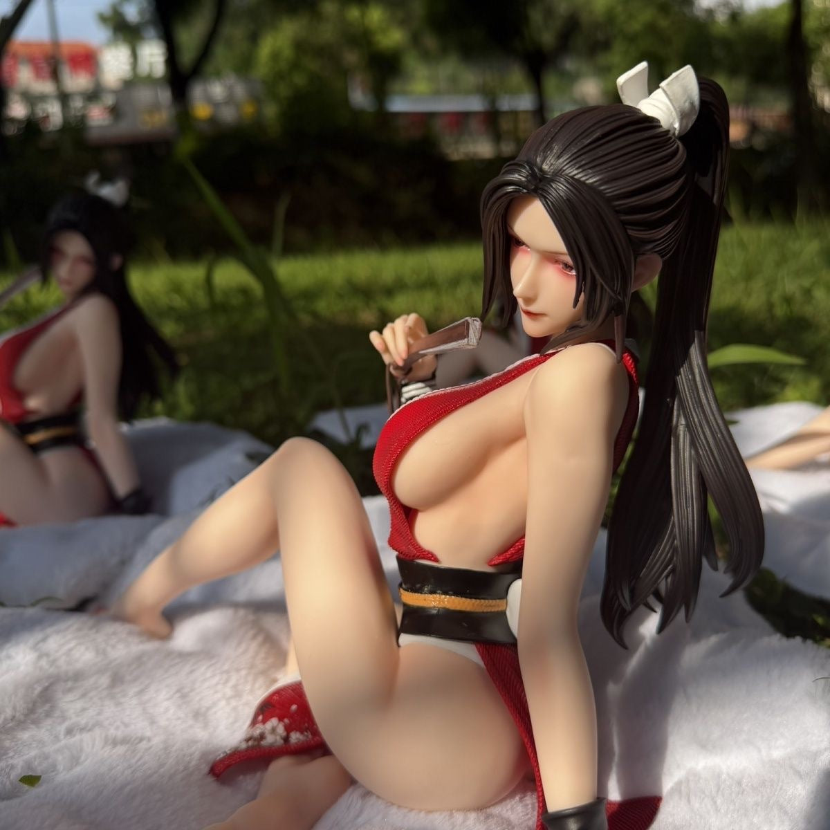 Sitting Mai Shiranui 1/4 Female Sculpture Series Zhenxian's Bath Anime Figure
