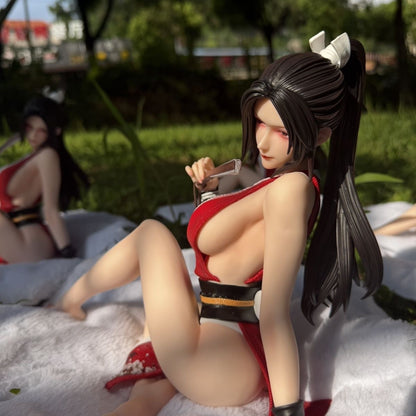 Sitting Mai Shiranui 1/4 Female Sculpture Series Zhenxian's Bath Anime Figure