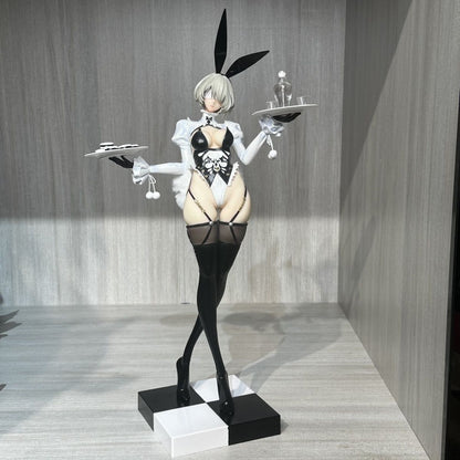 Nier Automata 2B Bunny Girl Black Stockings Suspender Desktop Figure Statue