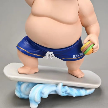 Big Muscle Protein Powder Fat Guy Surfing Origin Glowing Eyes Model Boxed Figure