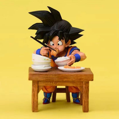 Dragon Ball GK Vegeta Eating Rice Figure - Goku Dining Scene Model Birthday Gift