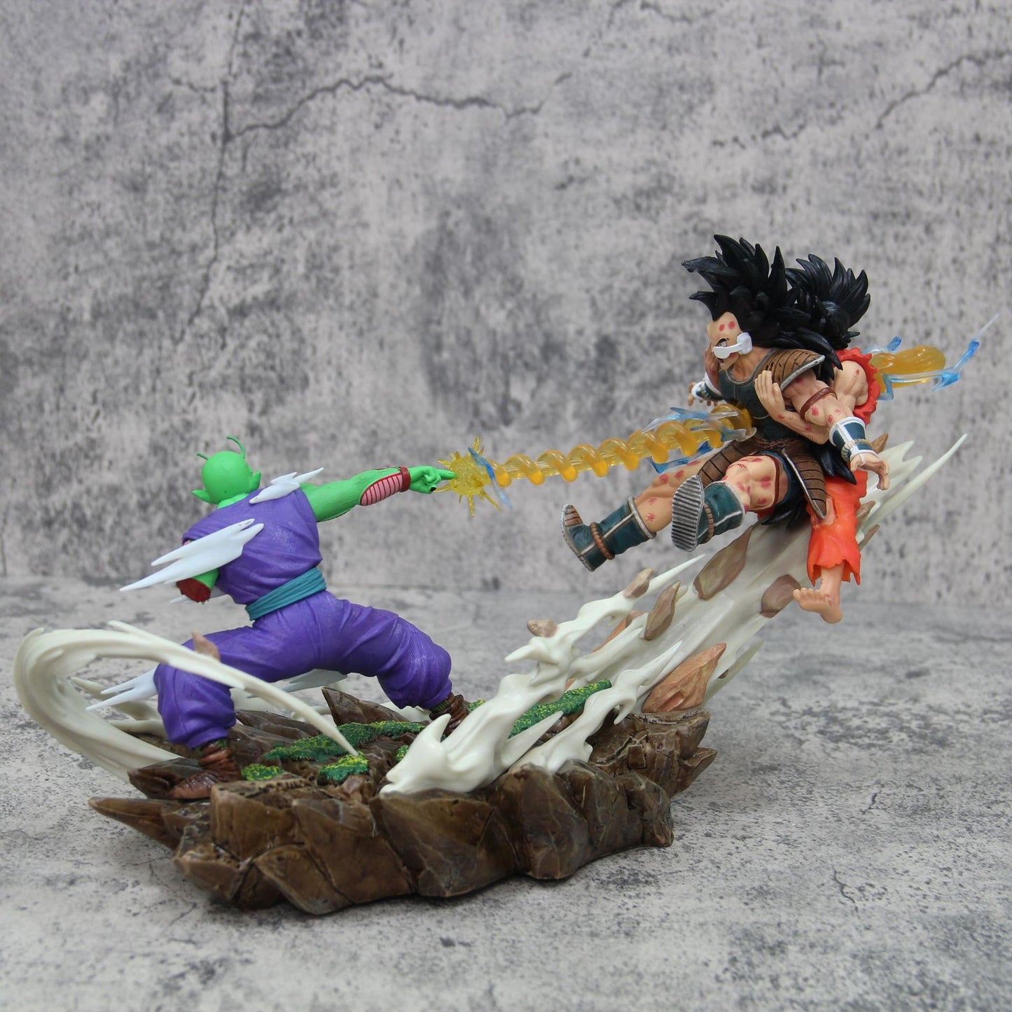Super Saiyan GK Piccolo Goku vs Raditz Goku Brother Statue Scene Model Boxed Figure