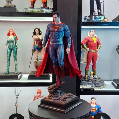 DC Justice League Man of Steel Superman GK Statue Figure Fashion Model Ornament