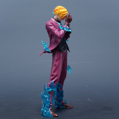 LK New Single Character Tenkai Sanji 24cm One Piece GK Figure Model Statue