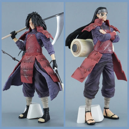 Anime Figure Wholesale Naruto Jian Ke Hashirama Senju Madara Uchiha Double Head Sculpture Standing Model