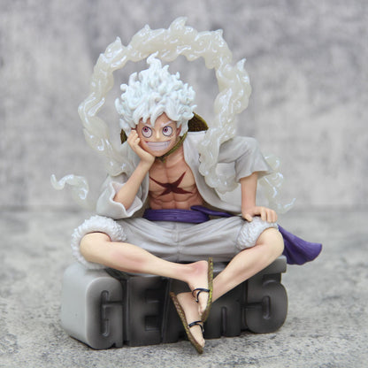 One Piece Nika Luffy GK Sun God Gear 5 B-HS Sitting Model Figure Boxed