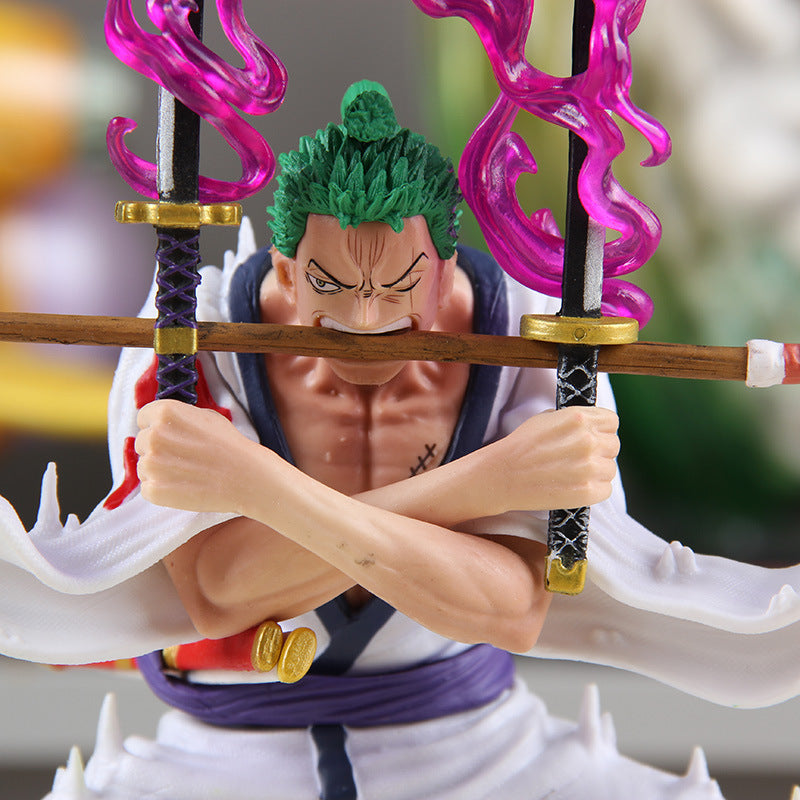 One Piece Onigashima Hell Oni Slash Zoro Three Sword Style Death Scythe Boxed Figure