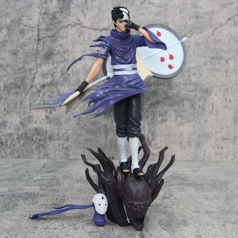 Naruto Ten Years Hundred Ninja Kakashi Might Guy Night Guy Obito Uchiha Anime Figure Model