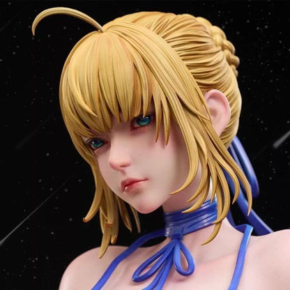 ZN Swimsuit Saber Artoria Anime Figure GK Model Desktop Decor