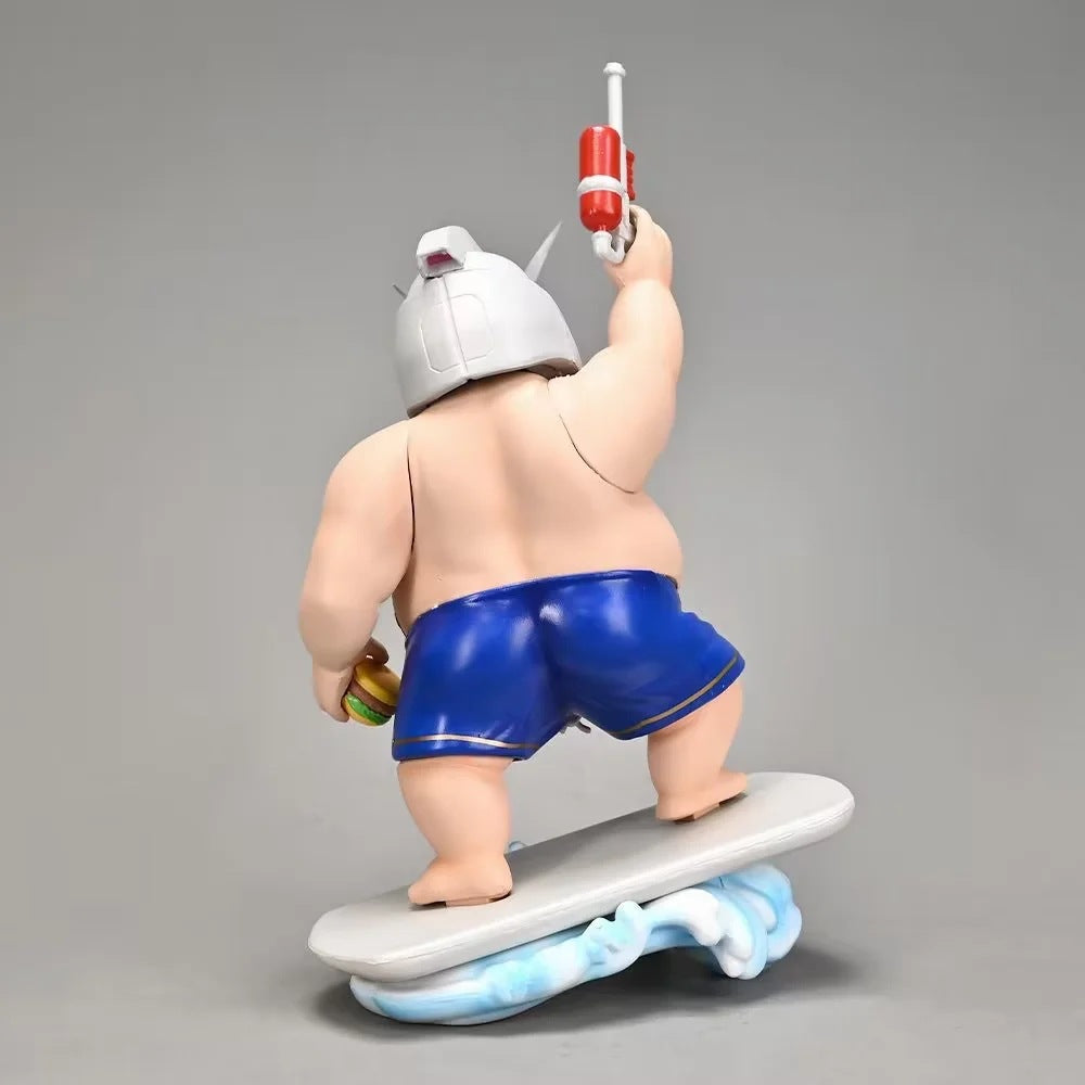 Big Muscle Protein Powder Fat Guy Surfing Origin Glowing Eyes Model Boxed Figure