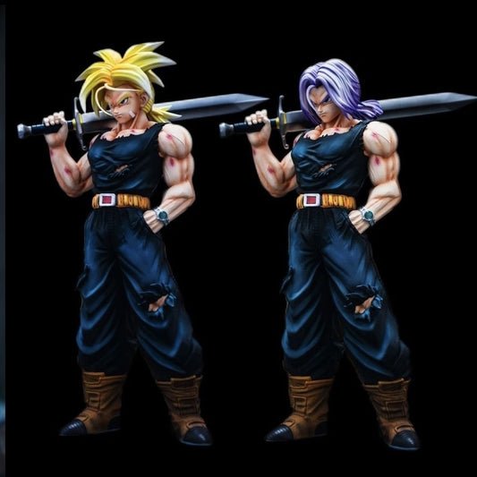 Z Super Saiyan GK Future Trunks Carrying Sword Figure Statue Desktop Ornament Boxed