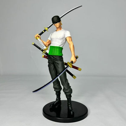 One Piece Standing Zoro [Interchangeable Double Head & Hands] Shiyi Buyi GK Model Figure Boxed