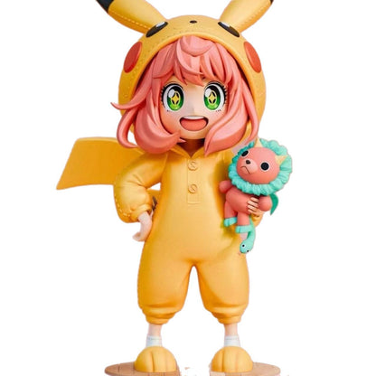 Spy x Family Anya Cosplay Pikachu Figure 2D Bishoujo Desktop Ornament Gift Model
