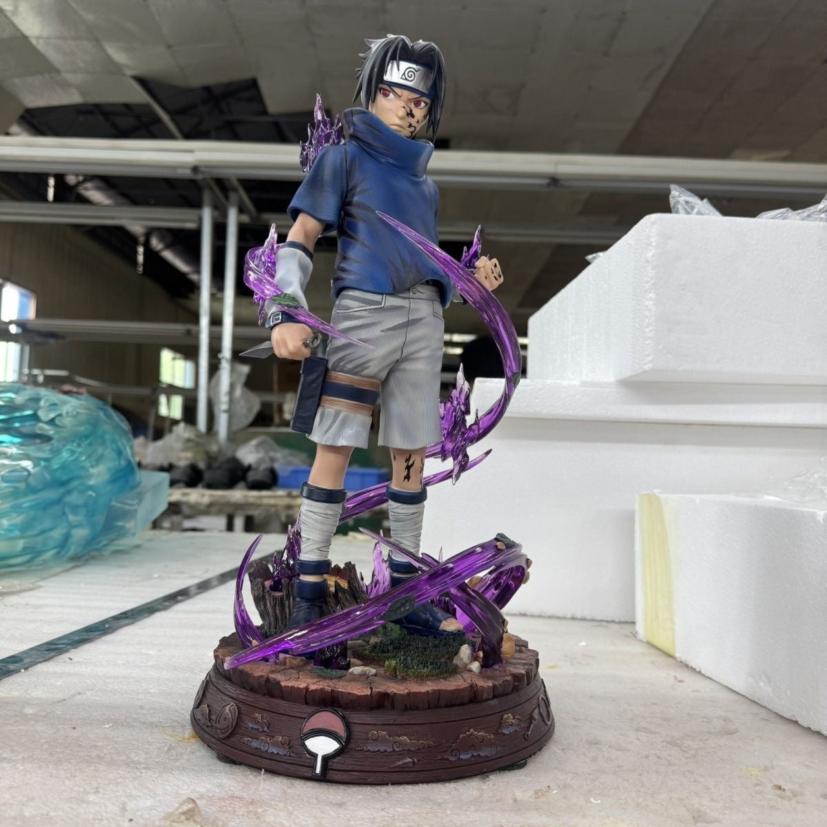 Domestic High Quality Naruto 1/4 Ninja Figure Six Paths Naruto Sasuke Uchiha Scene Figure