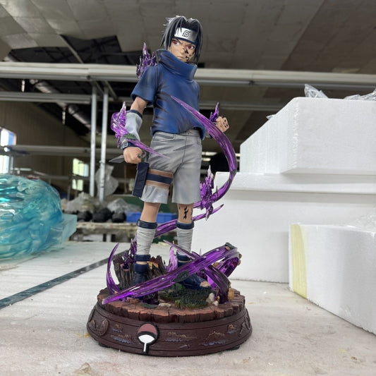 Domestic High Quality Naruto 1/4 Ninja Figure Six Paths Naruto Sasuke Uchiha Scene Figure