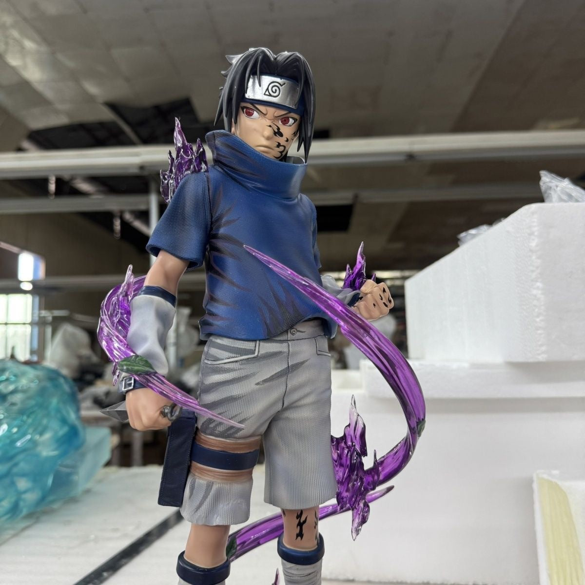 Domestic High Quality Naruto 1/4 Ninja Figure Six Paths Naruto Sasuke Uchiha Scene Figure
