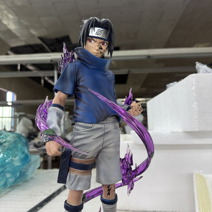Domestic High Quality Naruto 1/4 Ninja Figure Six Paths Naruto Sasuke Uchiha Scene Figure