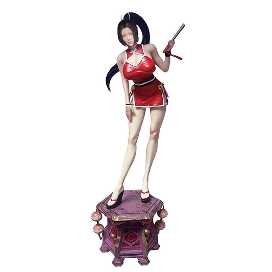 SH Mai Shiranui Figure Red Dress Edition Sexy Girl Model Large Doll King of Fighters