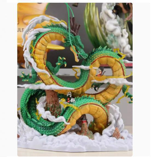 DX Dragon Ball GK YOYO Shenron & Young Goku Wishing Dragon Statue Anime Figure Model