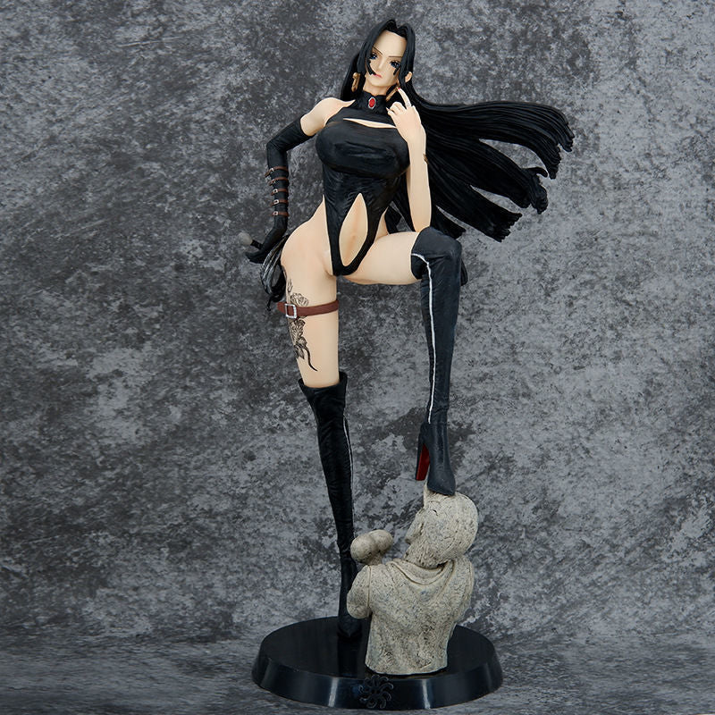 SH One Piece Large GK Handcrafted Hancock Leather Jacket Boa Hancock Replaceable Statue Scene Model Boxed Figure Gift