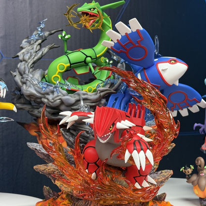 Pokemon Hoenn Trio Scene GK Evolution Figure Glowing Model Statue