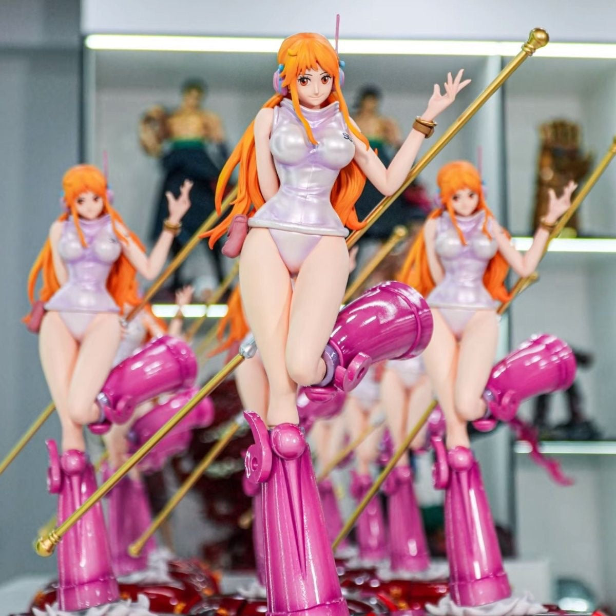 Anime Girl One Piece JT Egghead Island Nami Statue Model Hobby Toy Ornament Boxed Handcraft