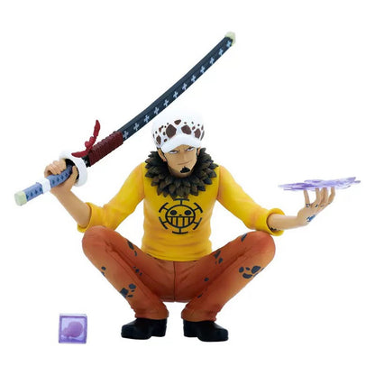 One Piece Trafalgar Law Squatting Pose with Sword Figure Boxed