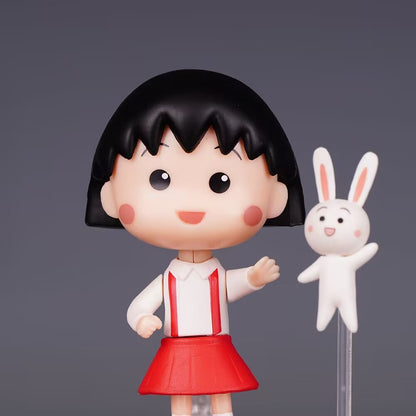 Chibi Maruko Chan 1500 Maruko Q Version Clay Movable Face Change Doll Boxed