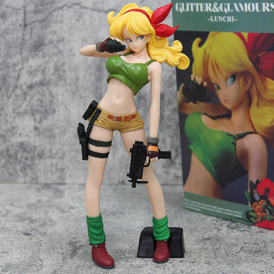 LL Dragon Ball Series Blonde Launch Figure Adventure Standing Pose Anime Model