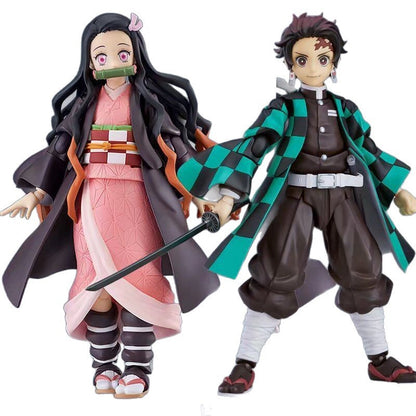 Shifeng She Demon Slayer Figma 498-DX Tanjiro Figure 508-DX Nezuko Anime Figure